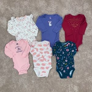 Bundle of Girls 6mo Onesies
